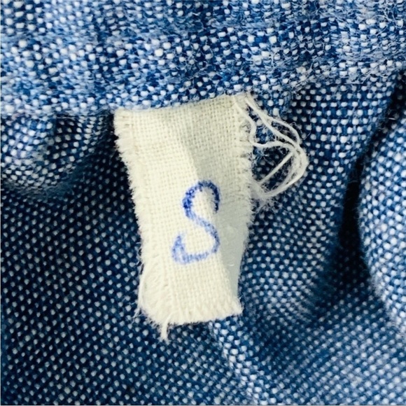 Vintage Handmade size Small Blue Embroidered Peasant MIDI Skirt - Picture 12 of 13